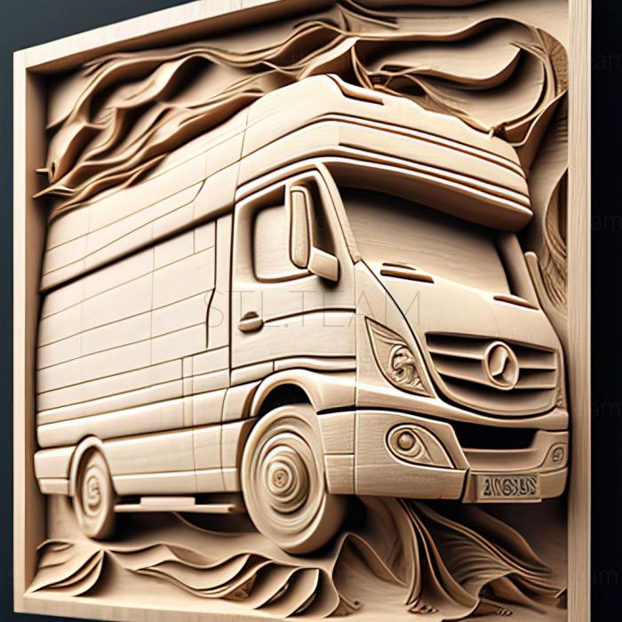 3D модель Mercedes Benz Sprinter (STL)